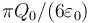 \pi Q_0/(6\varepsilon_0)