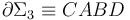 \partial\Sigma_3\equiv CABD