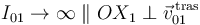 
I_{01}\rightarrow\infty\parallel OX_1\perp \vec{v}^{\,\mathrm{tras}}_{01}
