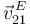 \vec{v}^{\, E}_{21}\,