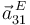 \vec{a}^{\, E}_{31}\,