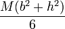 \frac{M(b^2+h^2)}{6}