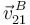 \vec{v}^{\, B}_{21}\,