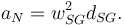 
a_N = w_{SG}^2d_{SG}.
