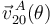 \vec{v}^{\,A}_{20}(\theta)\,