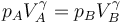 p_AV_A^\gamma = p_BV_B^\gamma