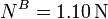 
N^B = 1.10\,\mathrm{N}
