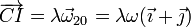 \overrightarrow{CI}= \lambda\vec{\omega}_{20}=\lambda\omega(\vec{\imath}+\vec{\jmath})