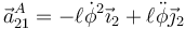 \vec{a}^A_{21}=-\ell\dot{\phi}^2\vec{\imath}_2+\ell\ddot{\phi}\vec{\jmath}_2