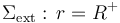 \Sigma_\mathrm{ext}:\, r=R^+