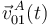 \vec{v}^{\, A}_{01}(t)\,