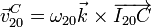 \vec{v}^C_{20}=\omega_{20}\vec{k}\times\overrightarrow{I_{20}C}