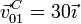 \vec{v}^C_{01}=30\vec{\imath}