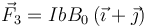 \vec{F}_3=IbB_0\left(\vec{\imath}+\vec{\jmath}\right)