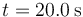 t=20.0\,\mathrm{s}