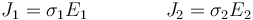 J_1=\sigma_1 E_1\qquad\qquad J_2=\sigma_2 E_2