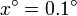 x^\circ=0.1^\circ