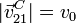 |\vec{v}_{21}^C|=v_0