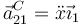 \vec{a}^C_{21}=\ddot{x}\vec{\imath}_1