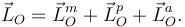 
\vec{L}_O = \vec{L}_O^m + \vec{L}_O^p + \vec{L}_O^a.
