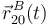 \vec{r}^{\, B}_{20}(t)\,