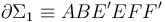 \partial \Sigma_1\equiv ABE^\prime EFF^\prime