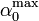 \alpha_0^{\mathrm{max}}