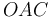 \,OAC\,