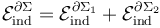 \;\; \displaystyle \mathcal{E}_\mathrm{ind}^{\partial\Sigma}=\mathcal{E}_\mathrm{ind}^{\partial\Sigma_1}+\mathcal{E}_\mathrm{ind}^{\partial\Sigma_2}