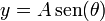 y = A\,\mathrm{sen}(\theta)
