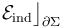 \mathcal{E}_\mathrm{ind}\big\rfloor_{\partial\Sigma}