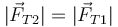 |\vec{F}_{T2}| = |\vec{F}_{T1}|