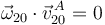 \vec{\omega}_{20}\cdot\vec{v}^{\,A}_{20} = 0