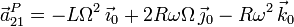 
  \vec{a}_{21}^P=-L\Omega^2\,\vec{\imath}_0+2R\omega\Omega\,\vec{\jmath}_0-R\omega^2\,\vec{k}_0
