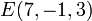 E(7,-1,3)\,