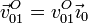 \vec{v}^O_{01}=v^O_{01}\vec{\imath}_0