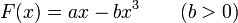 F(x) = ax - bx^3\qquad (b>0)